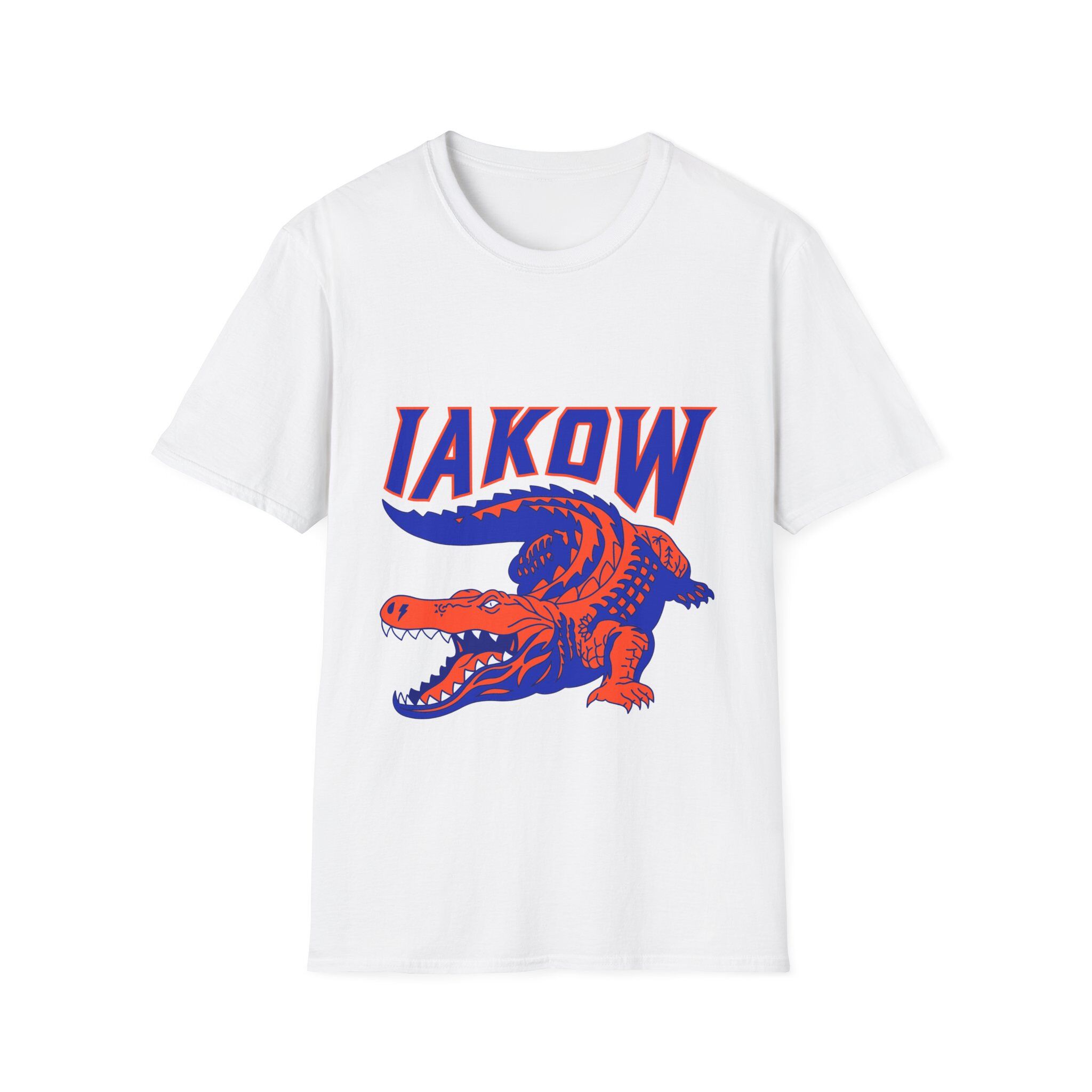 IAKOW Full Logo Unisex Softstyle T-Shirt- White, Blue or Black